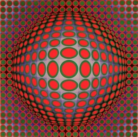 Victor Vasarely, Composition, Vega, Limited Edition Héliogravure