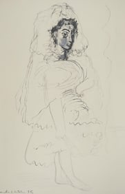 Pablo Picasso, Composition (Orozco 238), Picasso, La flûte double, Limited Edition Lithograph