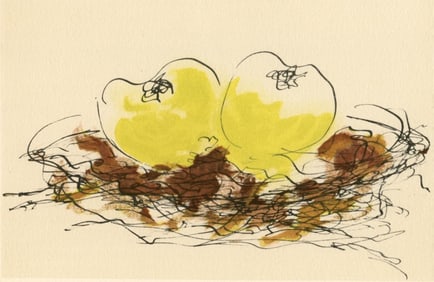 Georges Braque, Pommes, Georges Braque le solitaire, XXe siècle, Limited Edition Lithograph