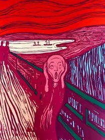 Andy Warhol, The Scream (after Edvard Munch), Pink, Official Limited Edition, Sunday B. Morning,