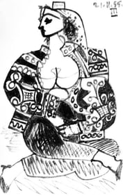 Pablo Picasso, Composition (Cramer 101), Carnet de la Californie, Limited Edition Lithograph