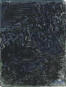 André Cottavoz, Composition, L'Odyssée, Limited Edition Lithograph