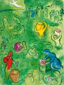 Marc Chagall, Les vendanges, Daphnis et Chloé, Limited Edition Héliogravure