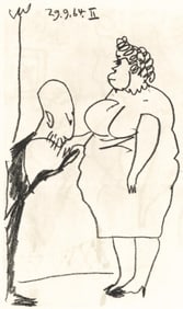 Pablo Picasso, Composition, Le Goût du Bonheur (Cramer 148; Bloch 2013), Limited Edition Mixed