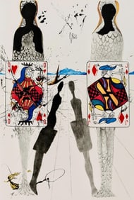 Salvador Dalí, Composition (Field 69-5, A-M), Alice's Adventures in Wonderland, Limited Edition