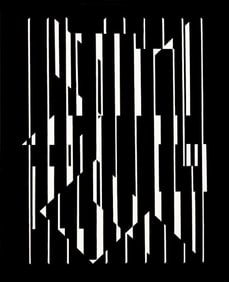 Victor Vasarely, Composition, Linéaires, Limited Edition Héliogravure