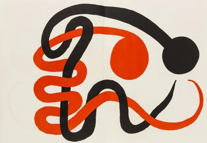 Alexander Calder, Composition, Derrière le miroir, Limited Edition Lithograph