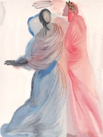 Salvador Dali, Beatrice Comforts the Poet (Michler/Löpsinger 1039-1138; Field 189-200), La