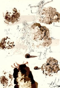 Salvador Dali, Composition (Michler/Löpsinger 1600; Field 69-3), Biblia Sacra, Limited Edition