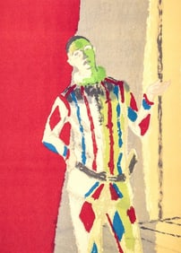 Maurice Brianchon, l'Arlequin, Souvenirs et portraits d'artistes, Limited Edition Lithograph