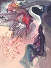 Salvador Dali, In the Heaven of Jupiter (Michler/Löpsinger 1039-1138; Field 189-200), La Divine