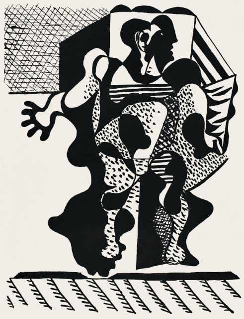 Pablo Picasso, Composition (Monod 10485), Hélène chez Archive de Illustrations de Pablo