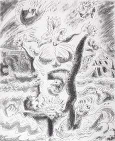 André Masson, Composition (Cramer 99), Le Septieme Chant, Limited Edition Engraving
