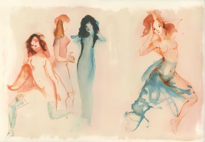 Léonor Fini, Composition, Parallèlement, Limited Edition Lithograph