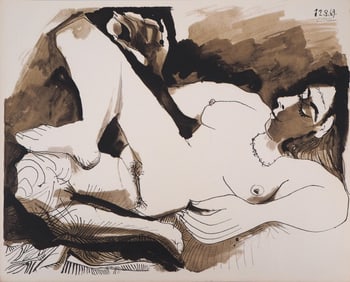 Pablo Picasso, Composition (Orozco 193-204), Au Baiser D'Avignon, Limited Edition Lithograph