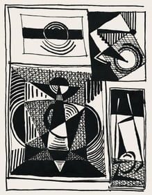 Pablo Picasso, Composition (Monod 10485), Hélène chez Archive de Illustrations de Pablo