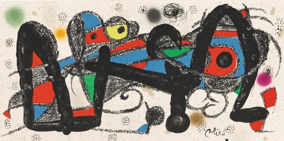 Joan Miró, Composition (Cramer 192; Mourlot 935), Limited Edition Lithograph