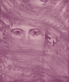 Valentin Hugo, Composition, Feuilles éparses, Limited Edition Etching