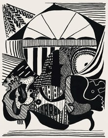 Pablo Picasso, Composition (Monod 10485), Hélène chez Archive de Illustrations de Pablo