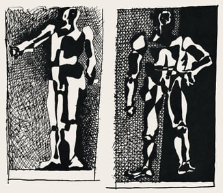 Pablo Picasso, Composition (Monod 10485), Hélène chez Archive de Illustrations de Pablo