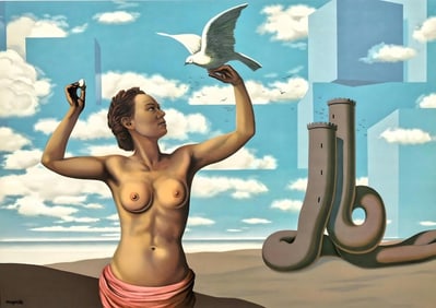 René Magritte, Une Jeune Femme Présente avec Grace, Les Enfants Trouvés de Magritte,