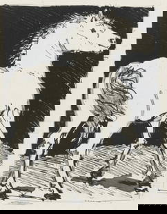 Pablo Picasso, Le Cheval, Histoire naturelle, Limited Edition Lithograph: Lithograph on papier bouffant des Papeteries de Casteljoux paper. Paper Size: 13 x 9.25 inches. Unsigned and unnumbered, as issued. Excellent condition. Notes: From the folio, Eaux-fortes originale po