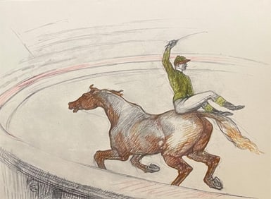 Henri de Toulouse-Lautrec, Jockey, Henri de Toulouse-Lautrec, At the Circus, Limited Edition