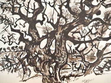Édouard Pignon, Composition, Arbres et Voiles, Limited Edition Lithograph