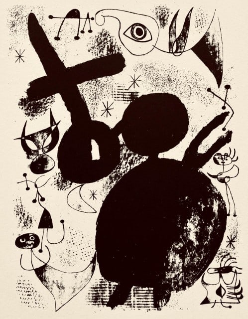 Joan Miró, Composition, The Prints of Joan Miro, Limited Edition Etching (1 of 6)