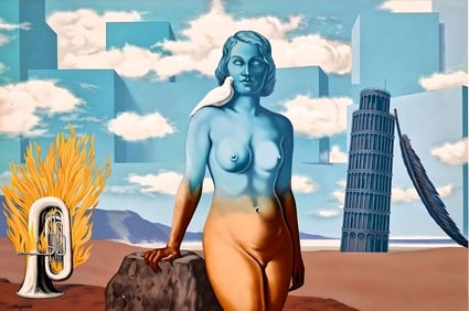 René Magritte, Un Bombardon Libère son Bouquet de Flammes, Les Enfants Trouvés de