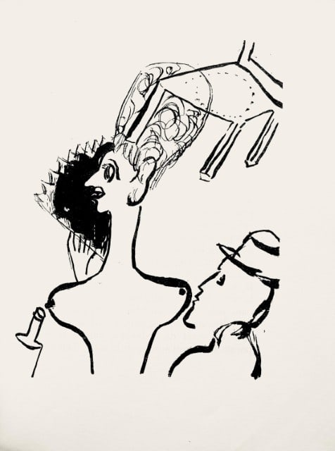 Marc Chagall, Composition, Suite Provinciale avec 92 dessins inédits de Marc Chagall, Limited (1 of 9)