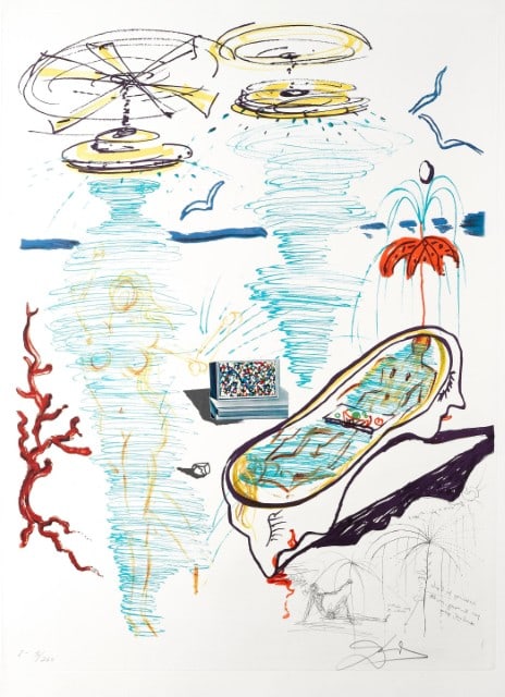 Salvador Dalí, Baignoire à tornade liquide (M/L 822-831; Field 75-13), Imaginations et (1 of 7)