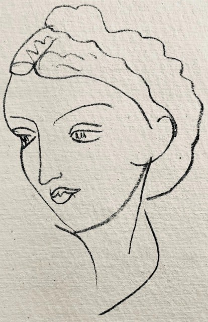 Henri Matisse, Lithographie I (Duthuit 20), Repli, Gravures de Henri Matisse, Limited Edition (1 of 7)