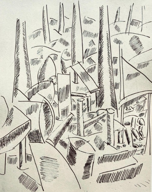 Fernand Léger, Le Sapeur, Fernand Léger, Dessins de Guerre, Limited Edition Lithograph (1 of 8)