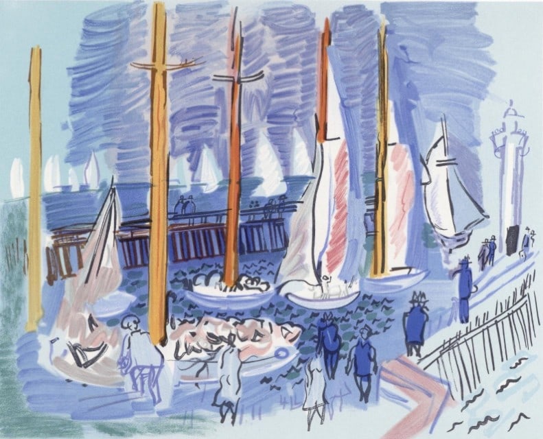 Raoul Dufy, Régates, Lettre à mon peintre Raoul Dufy, Limited Edition Lithograph (1 of 7)