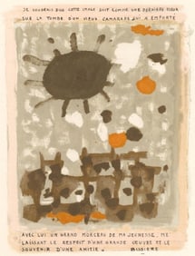 Roger Bissière, Composition, l’Hommage à Georges Braque, Derrière le miroir,