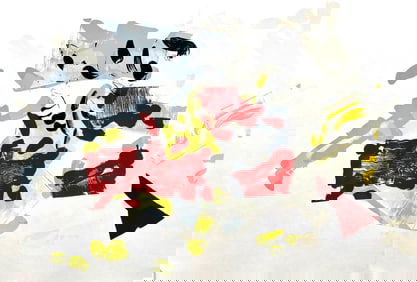 Jean-Paul Riopelle, Composition, Derrière le miroir, Limited Edition Lithograph