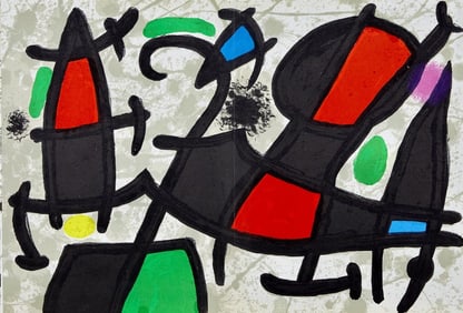 Joan Miró, Composition, Derrière le miroir, Limited Edition Lithograph