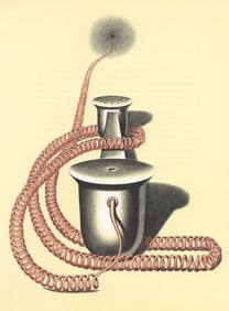 Konrad Klapheck, Composition, Hommage à Aimé et Marguerite Maeght, Derrière le