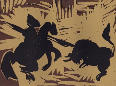 Pablo Picasso, The Goading of the Bull (Orozco 214), Grabados al linóleo, Limited Edition
