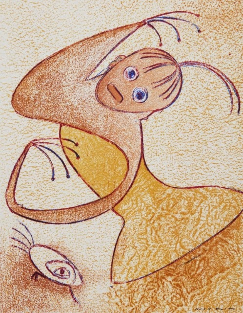 Max Ernst, Composition, San Lazzaro et ses Amis, XXe Siècle, Limited Edition Lithograph: Lithograph on vélin d'Arches paper. Paper size: 14 x 10.5 inches. Excellent condition. Unsigned and unnumbered, as issued. Notes: From the folio, XXe San Lazzaro et ses Amis, San Lazzaro et ses a