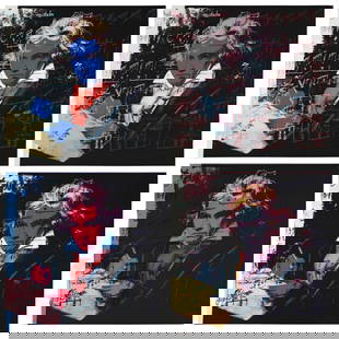 Andy Warhol, Beethoven, nº392, nº391, nº392, nº393, Suite of Four, Official: Official edition, Andy Warhol, Sunday B. Morning, suite of four silkscreens on museum boards. Paper Size: 38.5 x 38.5 inches, each. Excellent condition. Inscription: Numbered in pencil, &#8220;publish