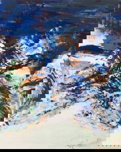 Zao Wou-Ki, San Lazzaro et ses Amis, XXe Siècle, Limited Edition Lithograph: Lithograph on vélin d'Arches paper. Paper size: 14 x 10.5 inches. Excellent condition. Unsigned and unnumbered, as issued. Notes: From the folio, XXe San Lazzaro et ses Amis, San Lazzaro et ses a
