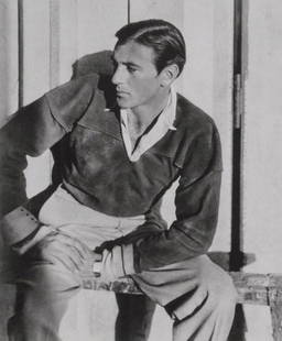 Cecil Beaton, Gary Cooper, Cecil Beaton, Electa Editrice Portfolios, Limited Edition Hé: H&#233;liogravure on v&#233;lin paper. Paper size: 15.75 x 11.75 inches. Excellent condition. Inscription: unsigned and unnumbered, as issued. Notes: From the folio, Cecil Beaton, Electa Editrice Port