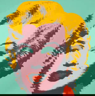 Andy Warhol, Marilyn Monroe, No.23, Official Edition, Sunday B. Morning, Silkscreen: Official edition, Andy Warhol, Sunday B. Morning, silkscreen on museum board. Paper Size: 36 x 36 inches. Excellent condition. Inscription: &#8220;published by Sunday B. Morning&#8221;, and &#8220;fil