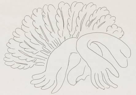 Henri Matisse, Composition, Poésies, Limited Edition Lithograph: Lithograph on papier bouffant des Papeteries de Casteljoux paper. Paper Size: 11.24 x 8.46 inches. Excellent condition. Unsigned and unnumbered, as issued. Notes: From the folio, Po&#233;sies de St&#2
