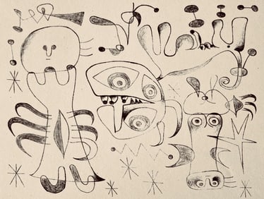 Joan Miró, Composition, The Prints of Joan Miro, Limited Edition Etching