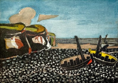 Georges Braque, Les barques bleues, Varengeville, Limited Edition Lithograph
