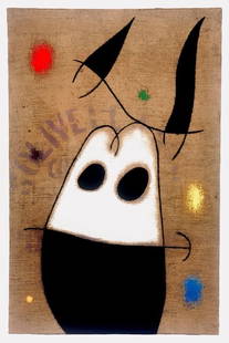 Joan Miró, Composition (Cramer 105), Femmes, Limited Edition Héliogravure: H&#233;liogravure on v&#233;lin d&#8217;Arches paper. Paper size: 22.0079 x 17.8 inches. Excellent condition. Unsigned and unnumbered, as issued. Notes: From the folio, Joan Mir&#243;, Femmes, 1965. P