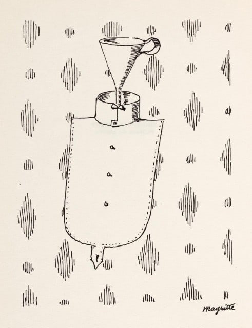 René Magritte, Composition, Dix dessins de René Magritte, Limited Edition Lithograph (1 of 6)